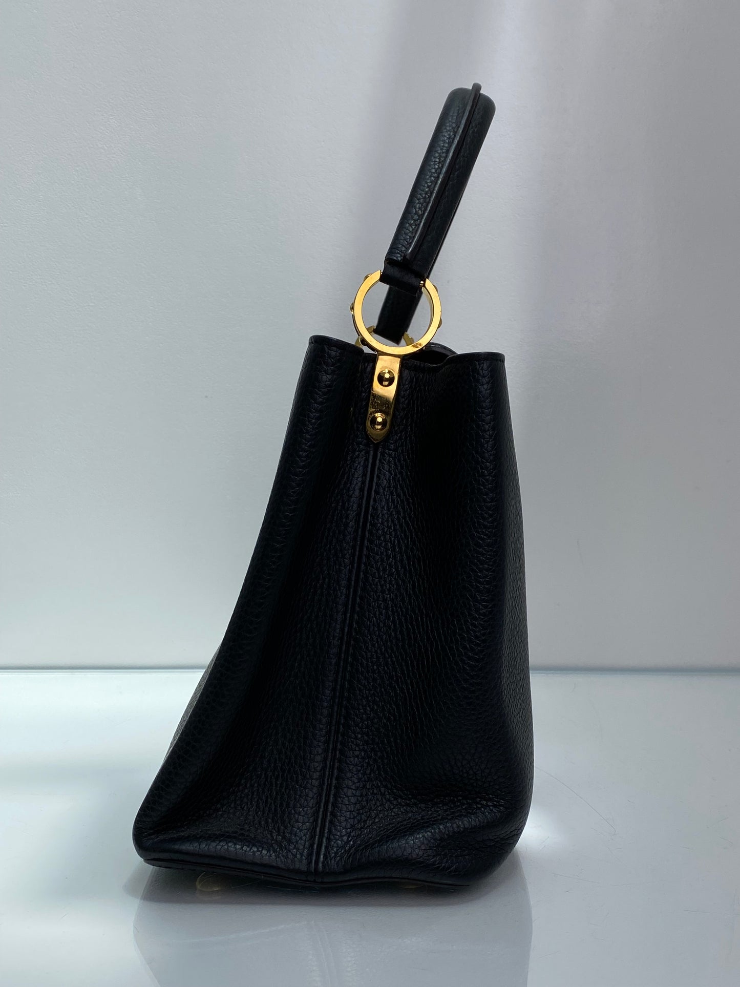 Louis Vuitton Capucines Black Large GHW