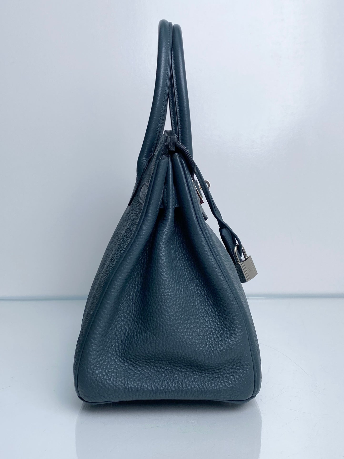 Hermes Birkin 30 Bleu Orage Togo PHW #Q