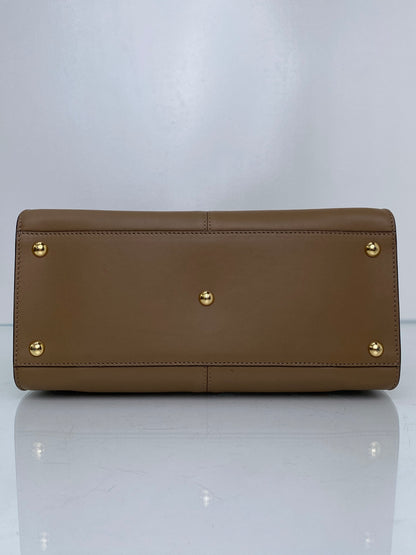 Fendi Taupe Peekaboo X-Lite Bag GHW