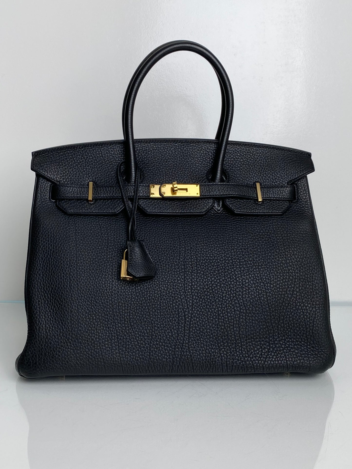 Hermes Birkin 35 Black Togo GHW #P