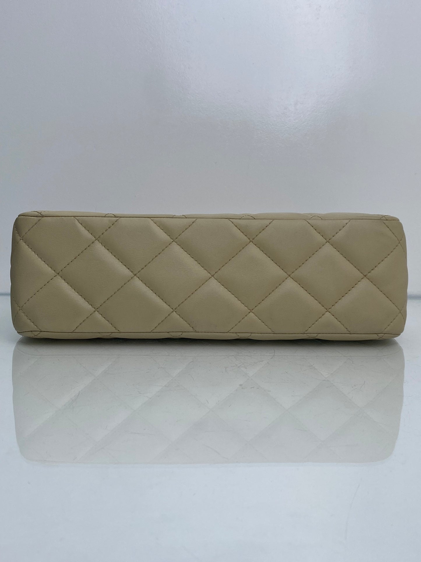 Chanel Light Beige CC Quilted Tote SHW #15