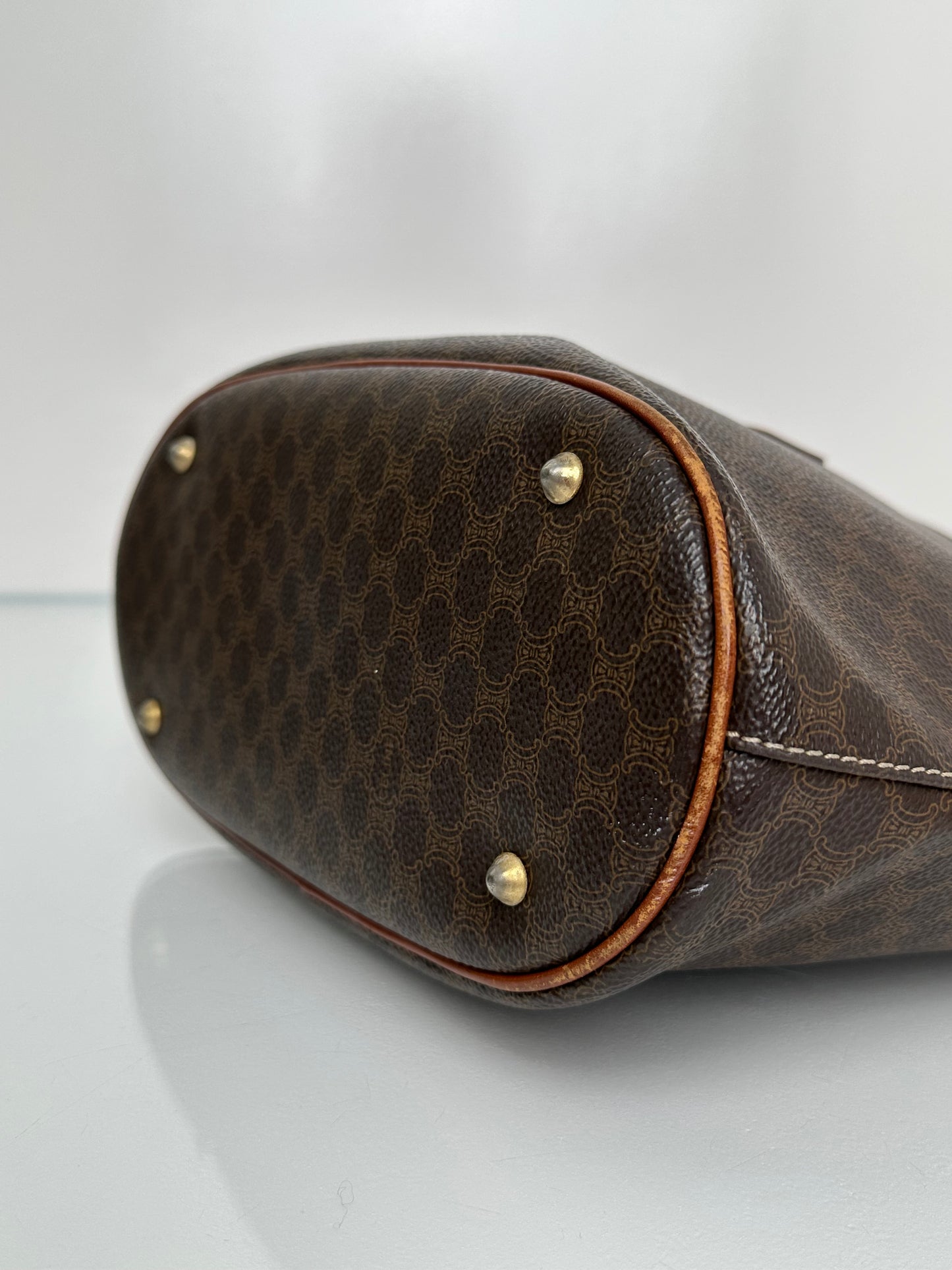 Celine Vintage Macadam Small Tote Bag GHW