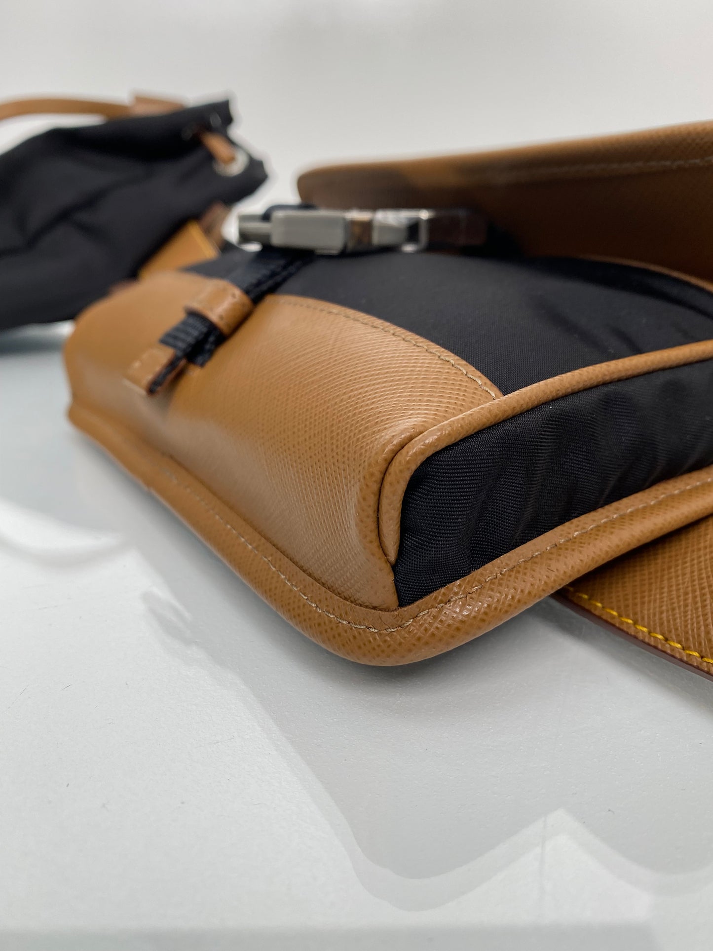 Prada Brown & Black Utility Bag