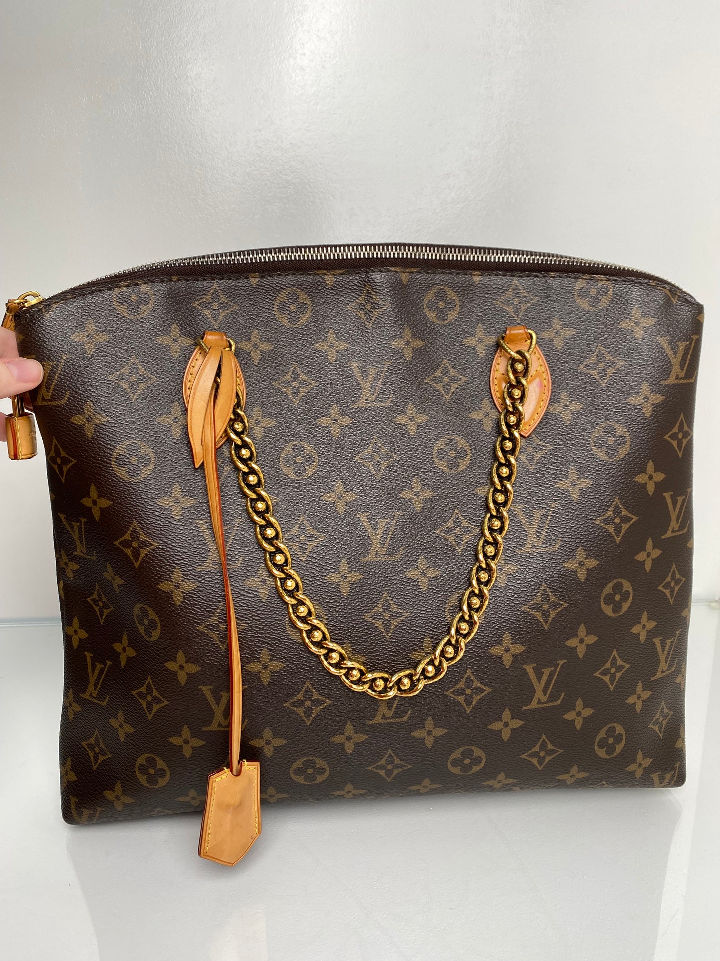 Louis Vuitton Monogram Canvas Lockit Chain Bag GHW