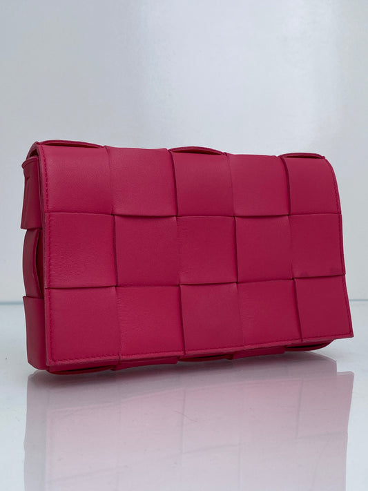 Bottega Veneta Cranberry Cassette Bag SHW