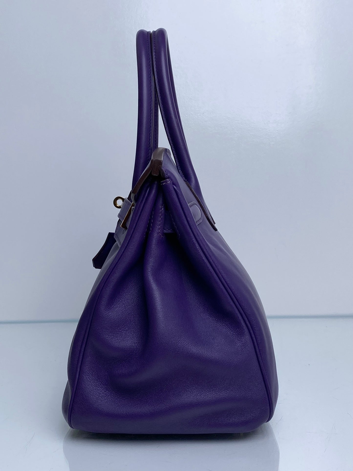 Hermes Birkin 30 Iris Swift GHW #N