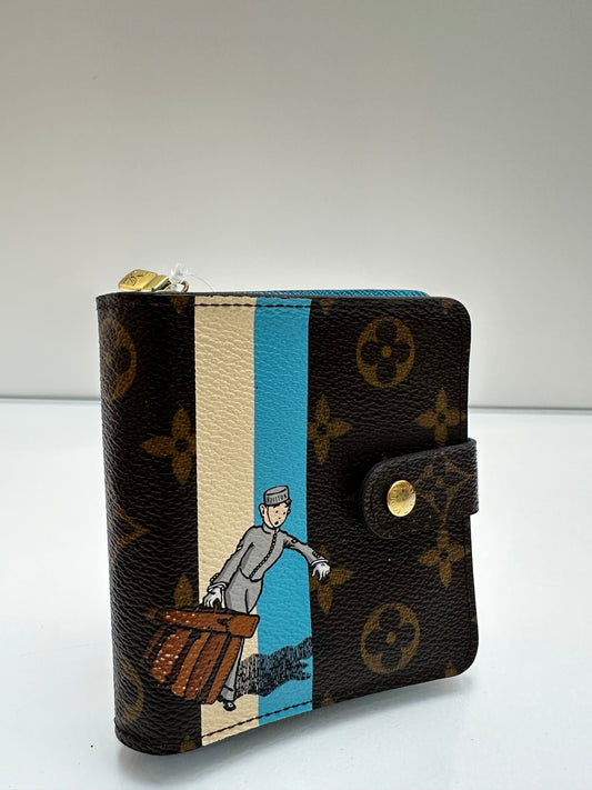 Louis Vuitton Monogram Bell Hop Snap Compact Wallet