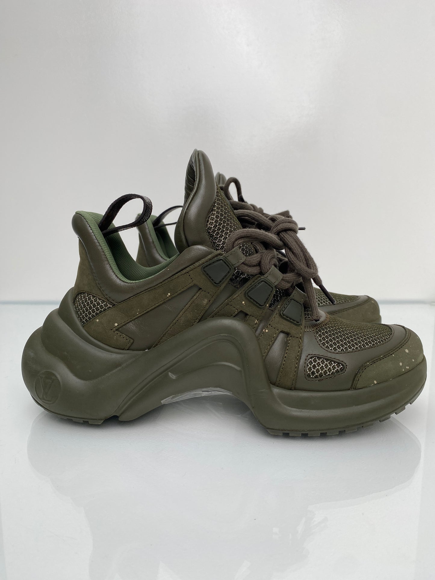 Louis Vuitton Khaki Archlight Sneakers, 38