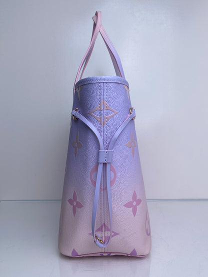 Louis Vuitton Pink Ombre Giant Monogram Spring In The City Neverfull Bag MM GHW