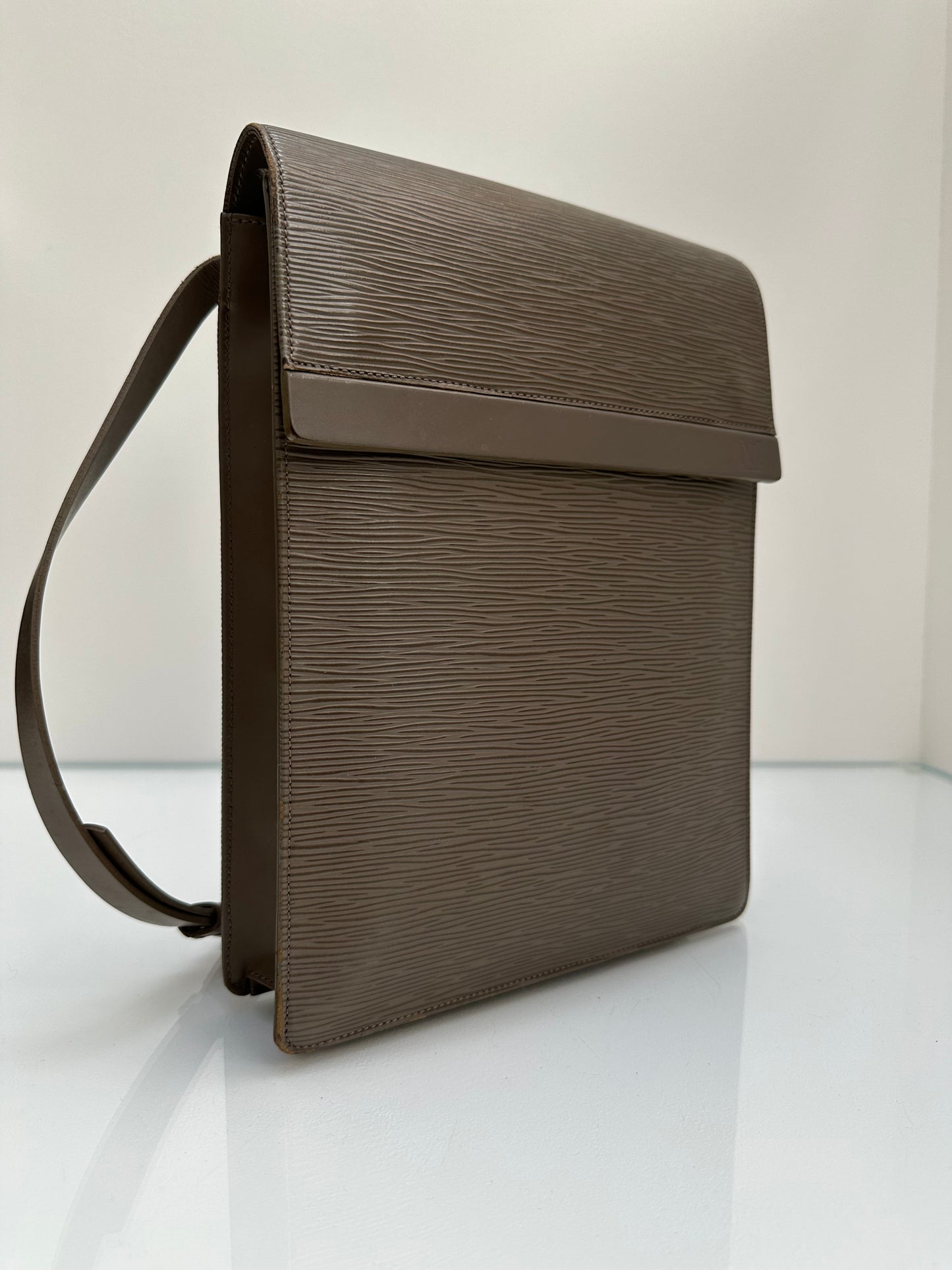 Louis Vuitton Taupe Epi Long Crossbody Bag