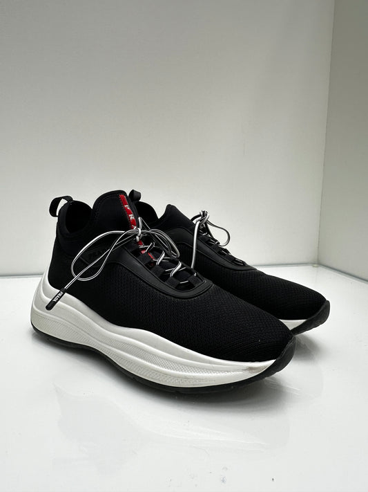 Prada Black Sneakers, 6.5