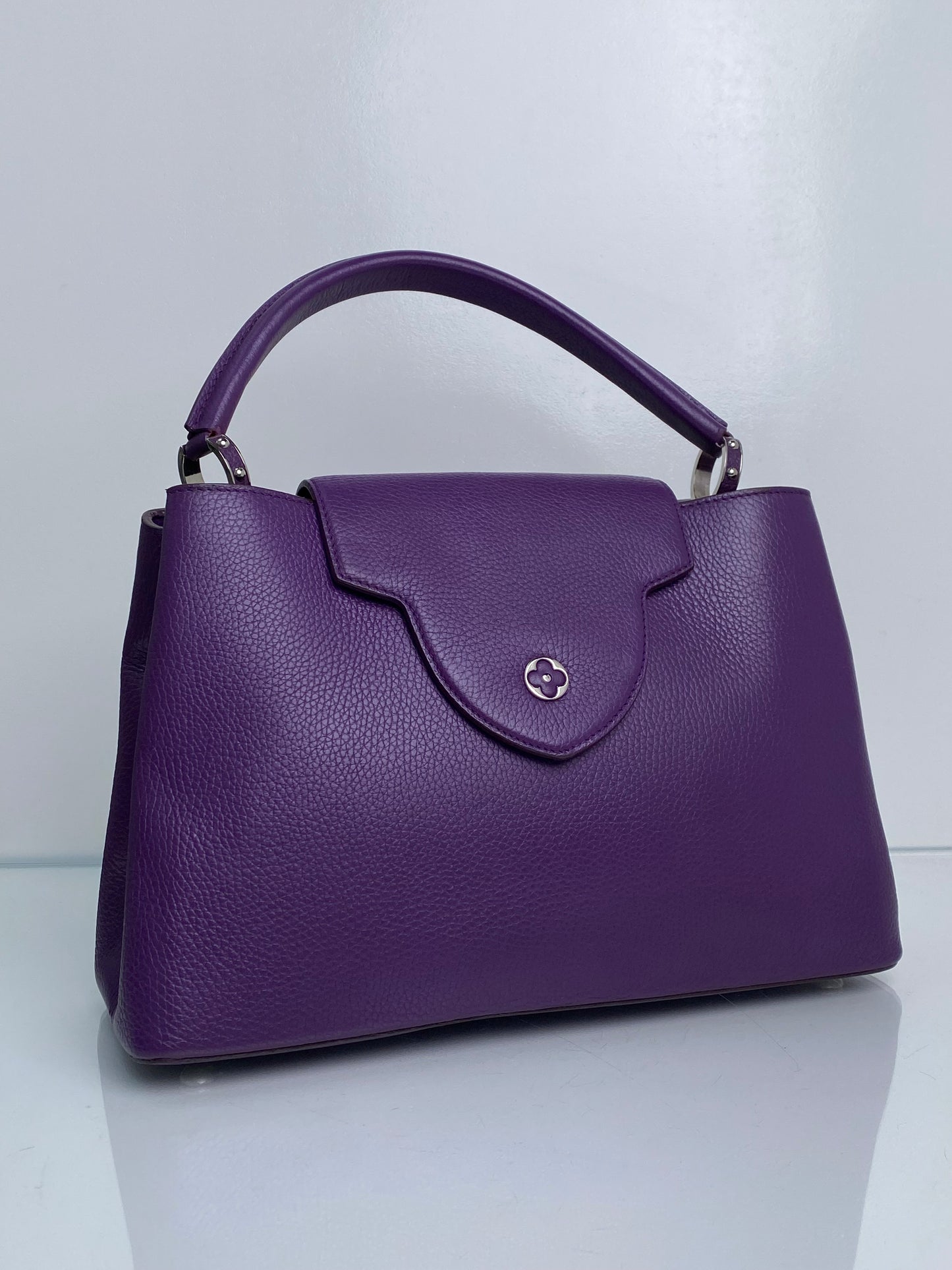 Louis Vuitton Purple Violet Capuccine MM SHW