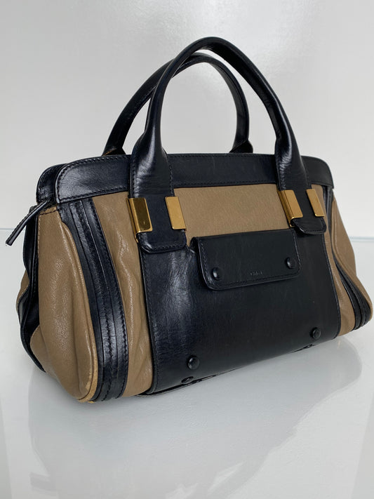 Chloe Black & Brown Alice Bag GHW
