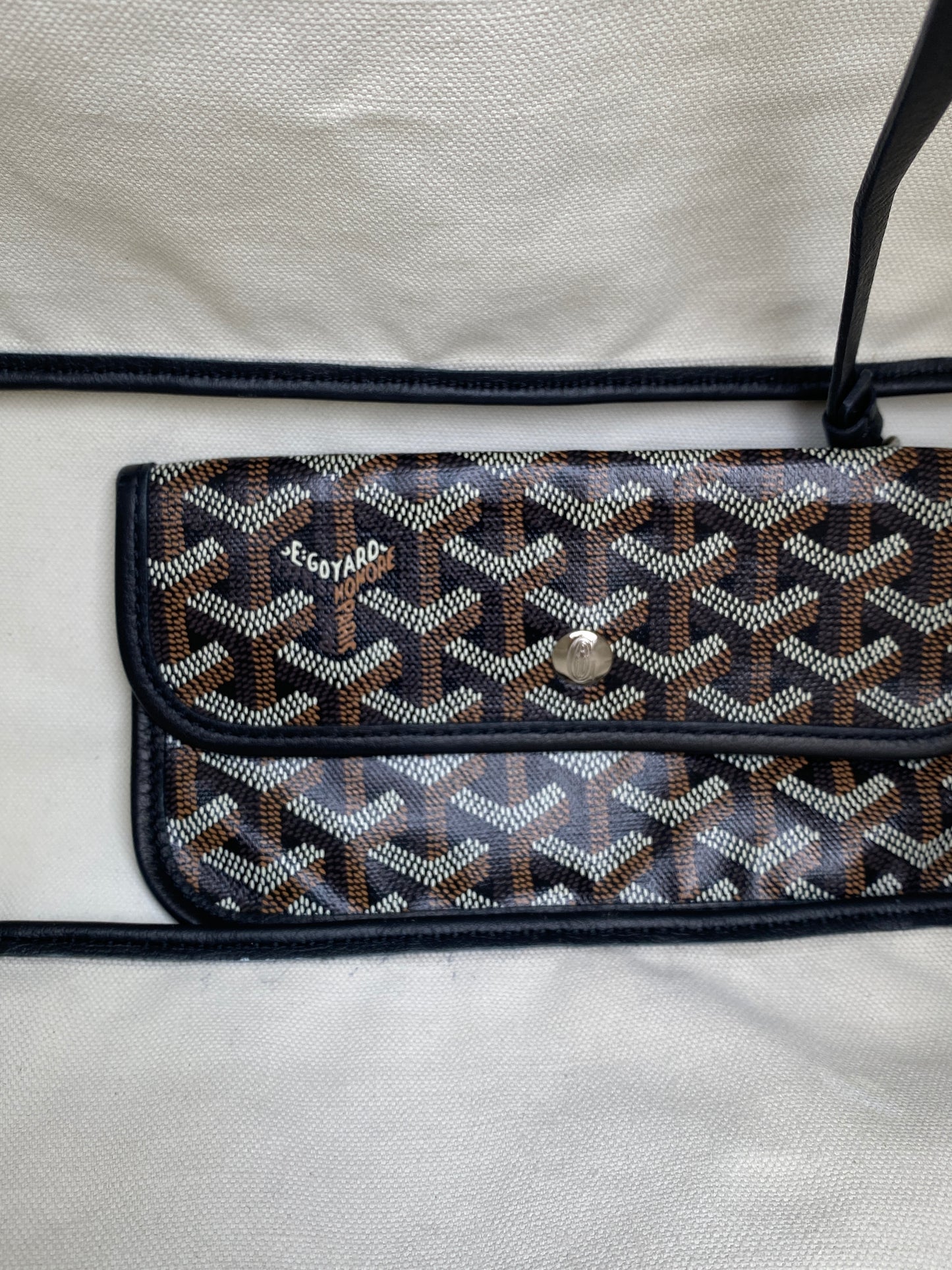 Goyard Black Saint Louis Canvas Tote PM