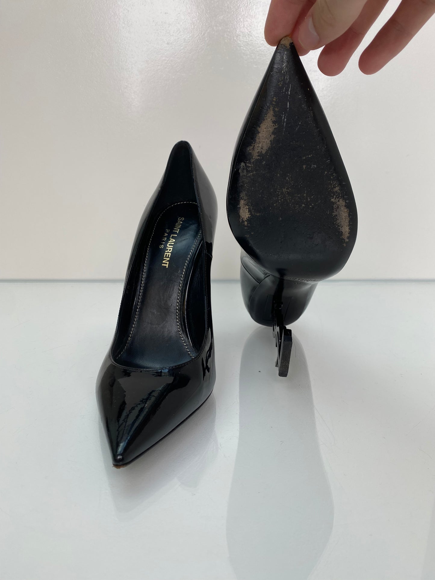 Saint Laurent Opyum Black Heels, 40