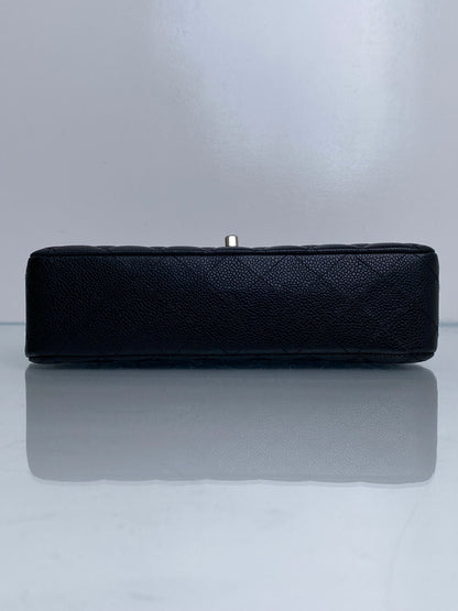 Chanel Black Caviar Classic Medium Flap Bag SHW