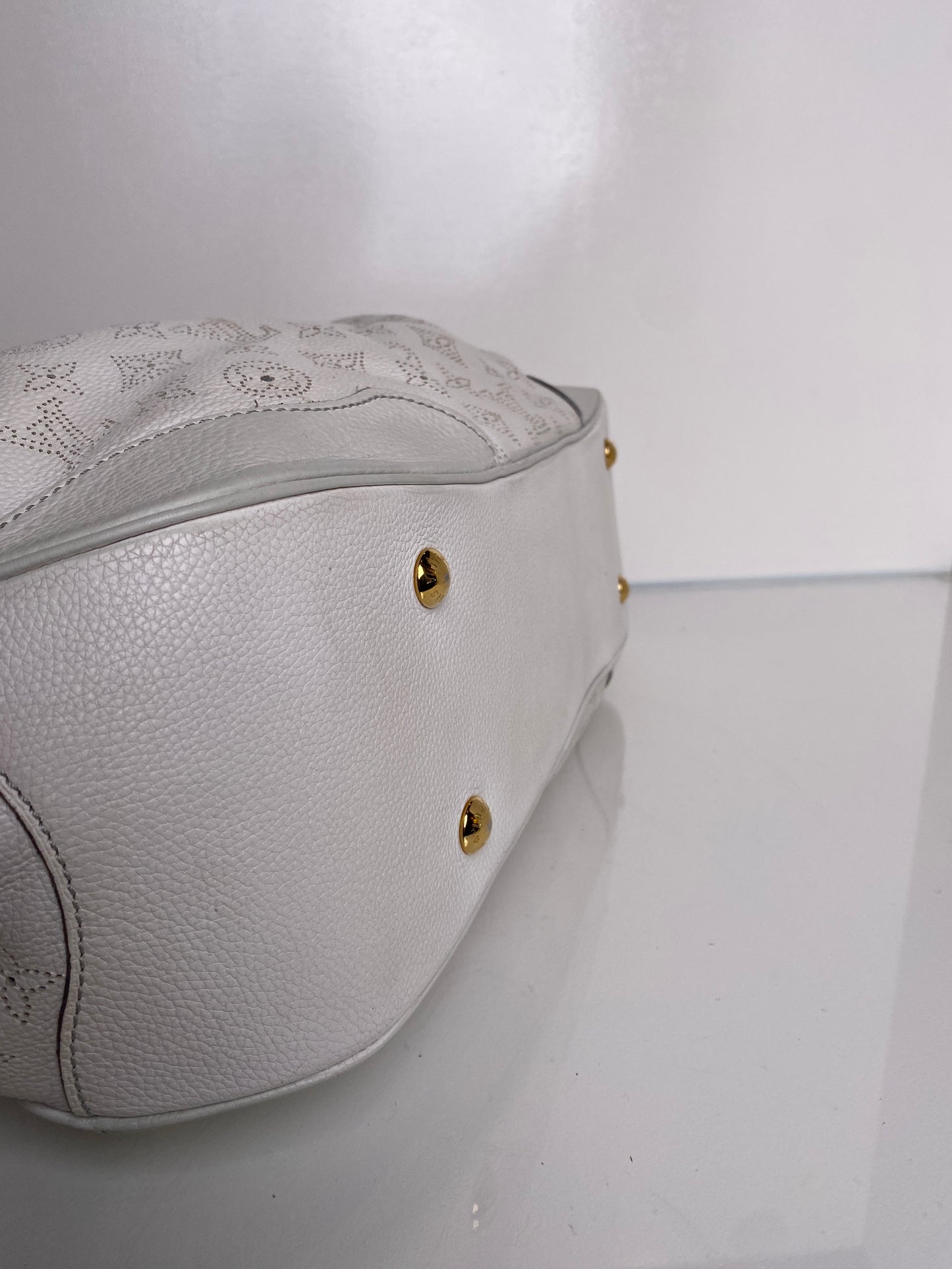 Louis Vuitton White Mahina Shoulder Bag