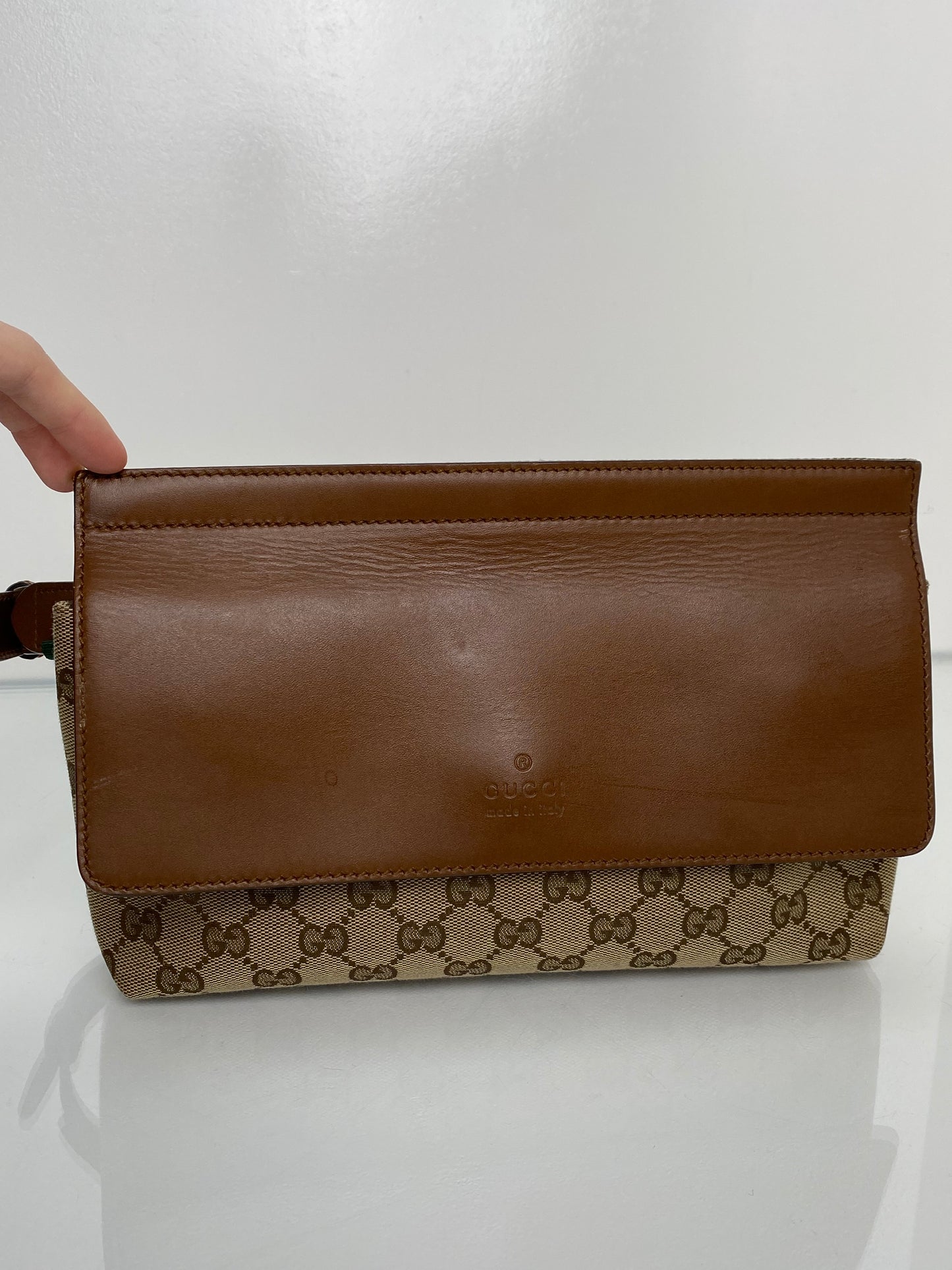 Gucci Brown Canvas Bum Bag