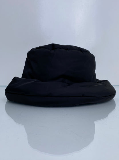 Prada Black Re-Nylon Puffer Hat, 40