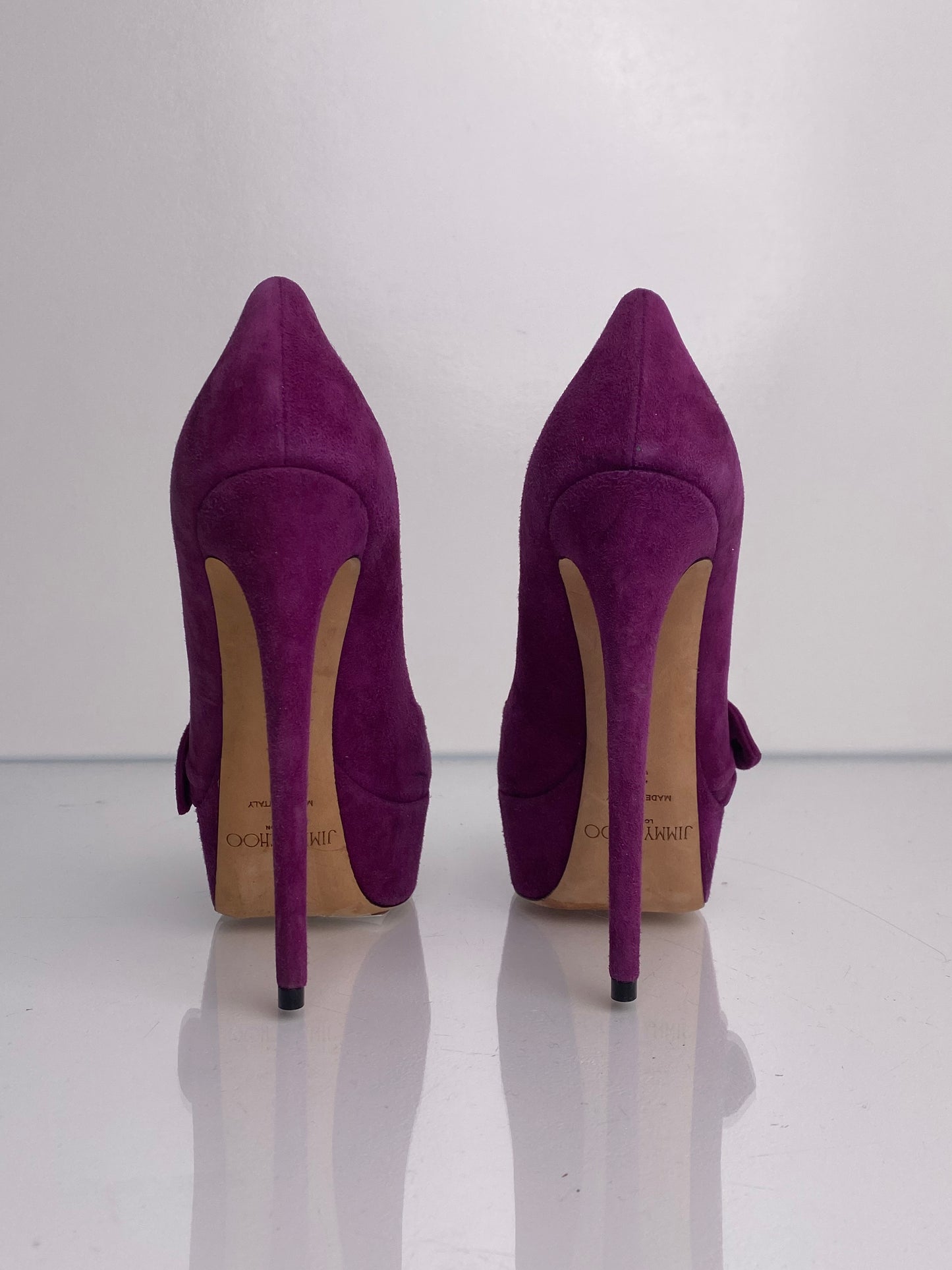 Jimmy Choo Purple Velvet Heels, 35