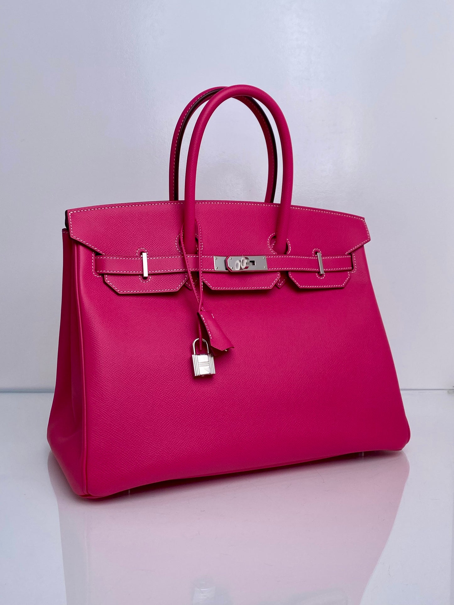 Hermes Birkin 35 Rose Tyrien Epsom PHW #O