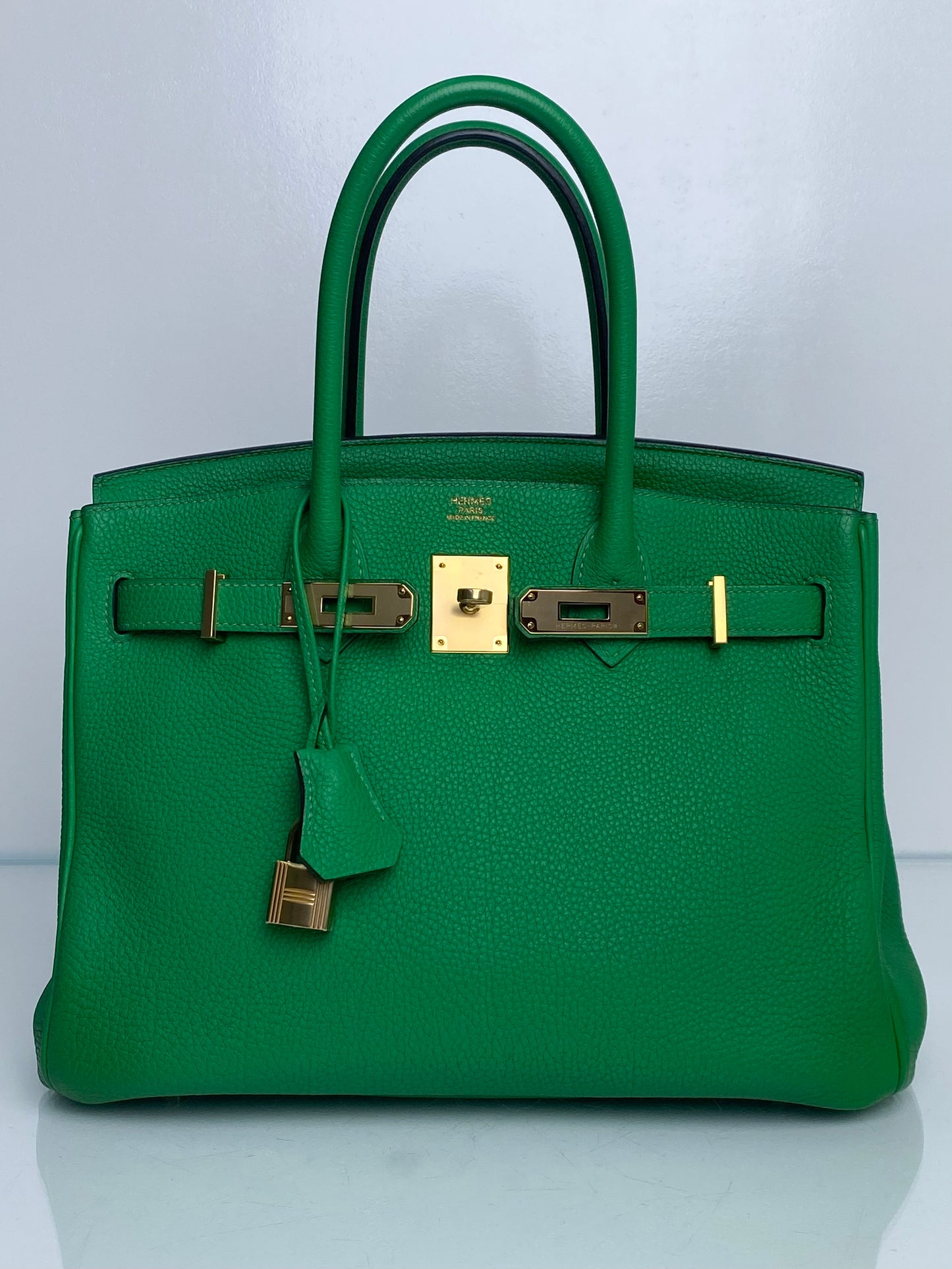 Hermes Birkin 30 Bamboo Togo GHW #R