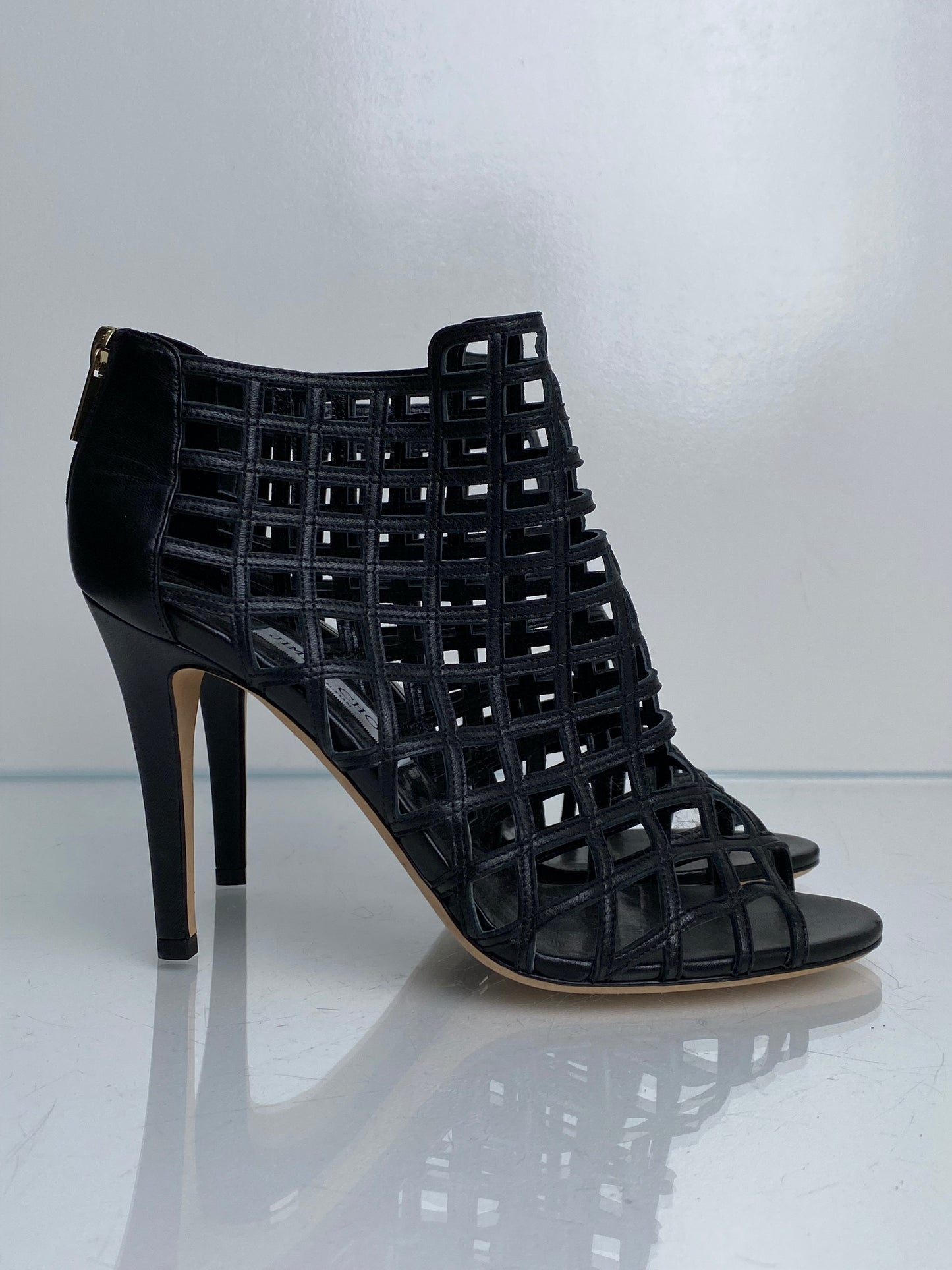 Jimmy Choo Black Caged Heels, 39.5