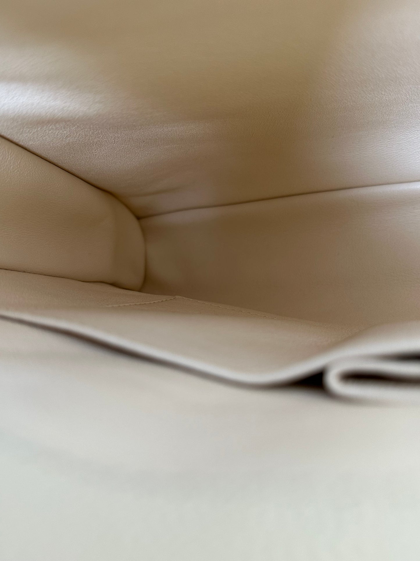 Chanel Cream/Red Lizard Coco Handle Large Bag RHW