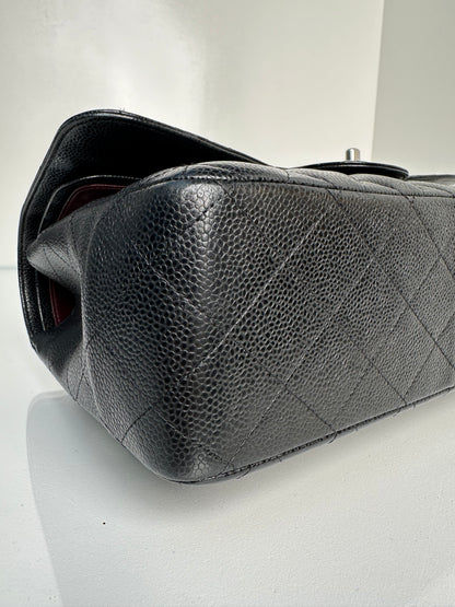 Chanel Jumbo Double Flap Black Caviar SHW
