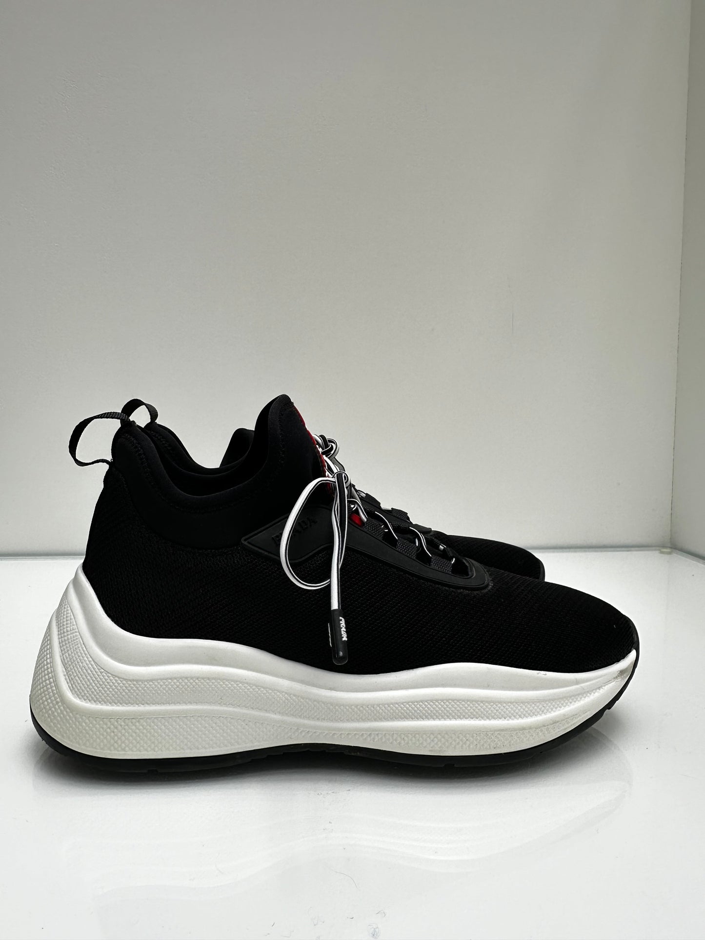 Prada Black Sneakers, 6.5