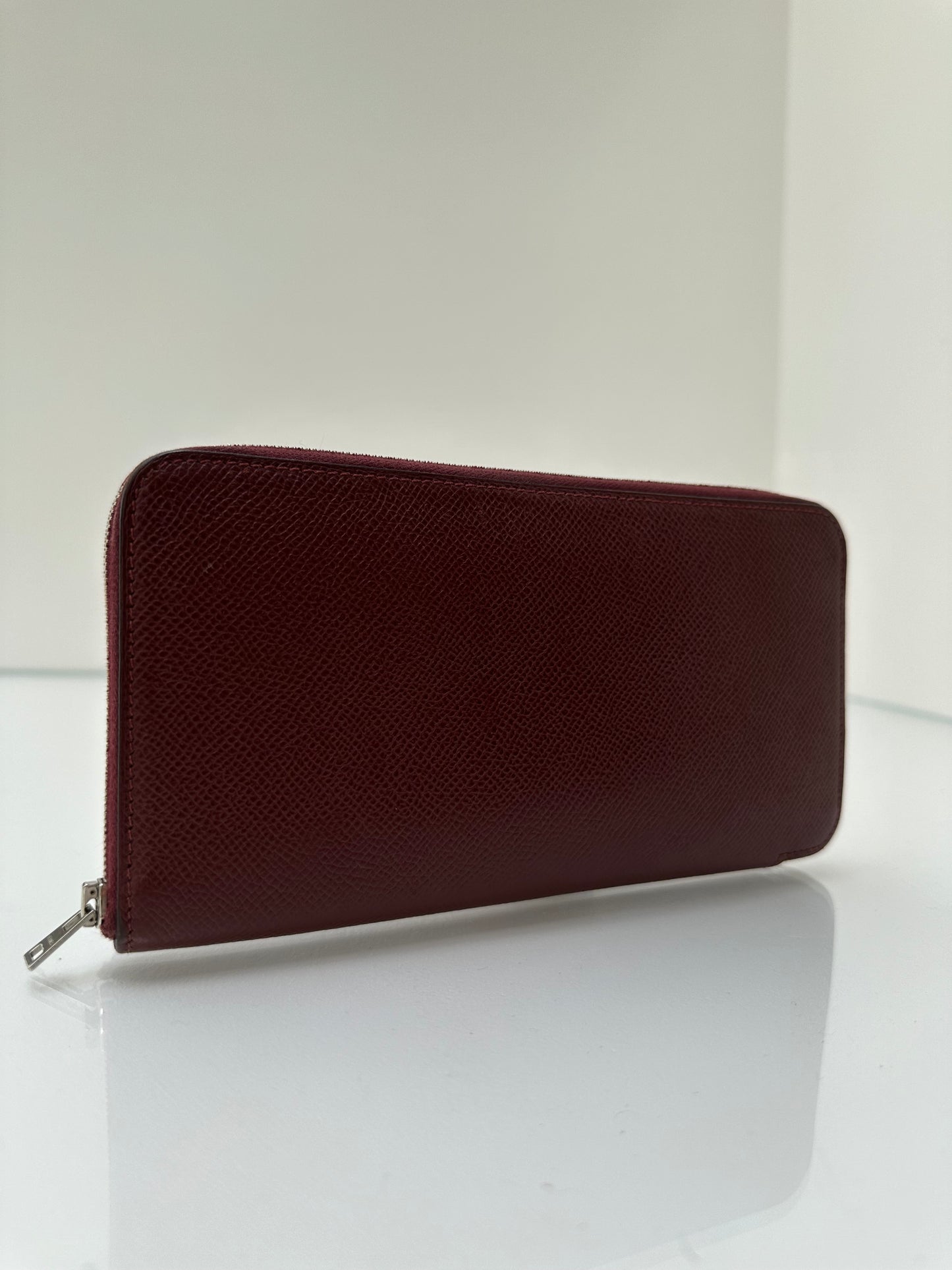 Hermes Merlot Zippy Wallet