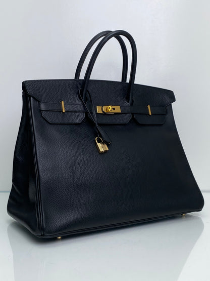 Hermes Birkin 40 Black Togo GHW #C