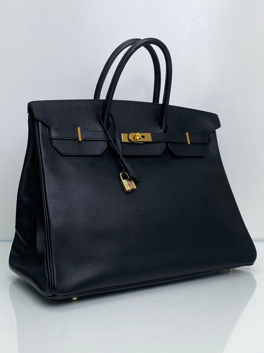 Hermes Birkin 40 Black Togo GHW #C