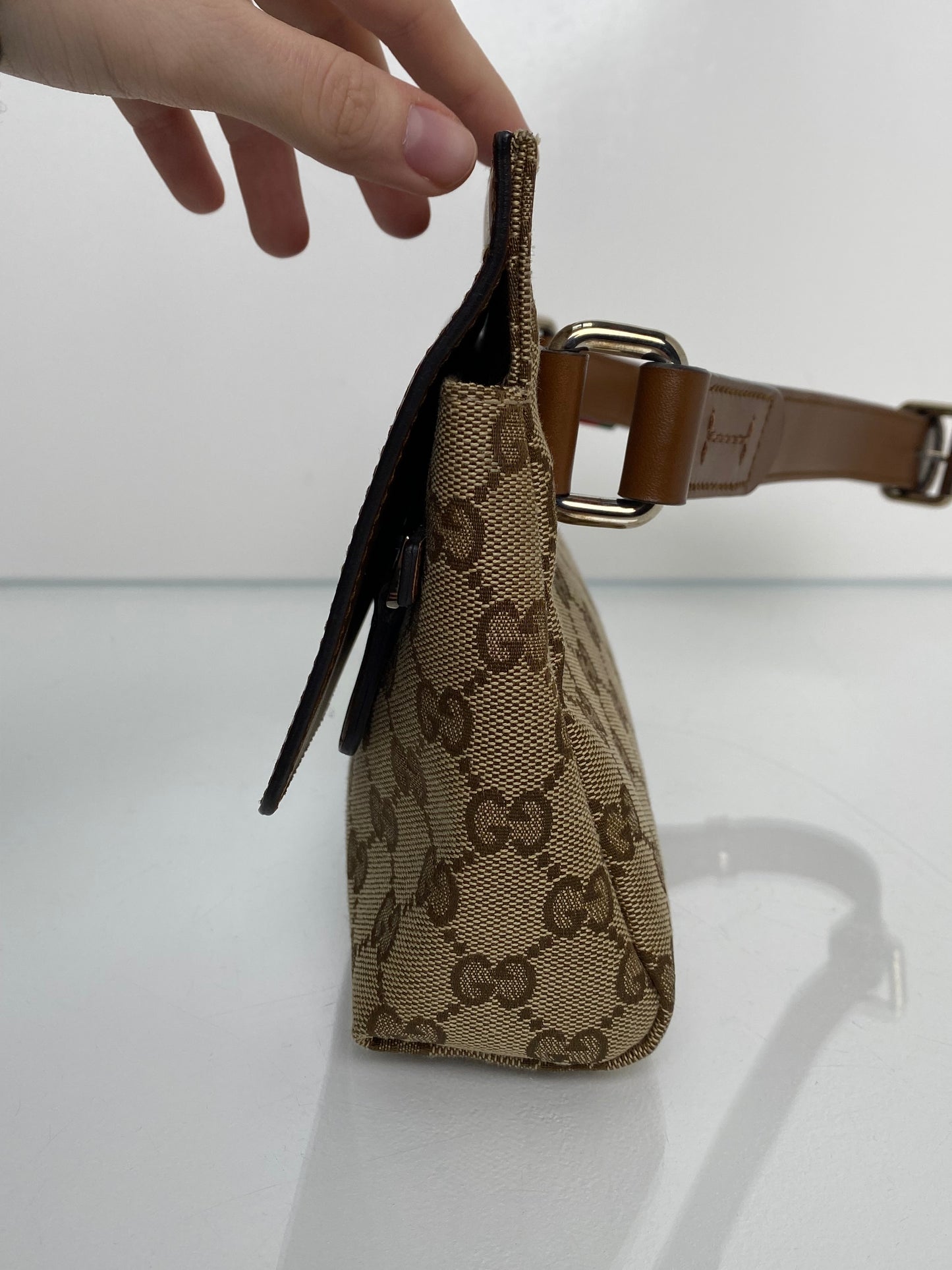 Gucci Brown Canvas Bum Bag