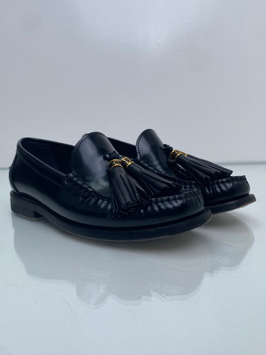 Christian Dior Black CD Tassle Loafers, 36