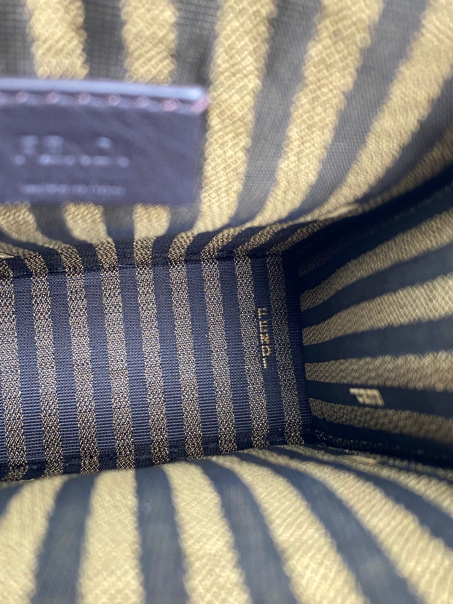 Fendi Tan & Black Raffia Sunshine Mini Shopper Tote Bag GHW