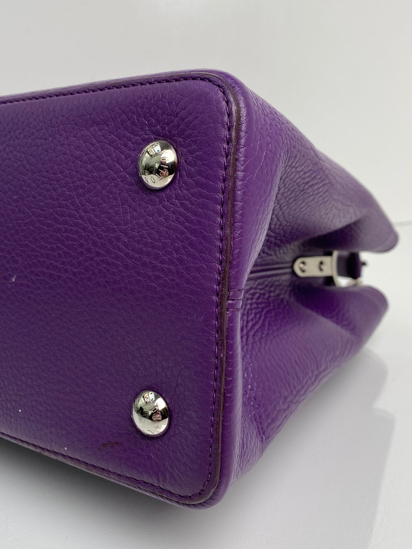 Louis Vuitton Purple Violet Capuccine MM SHW