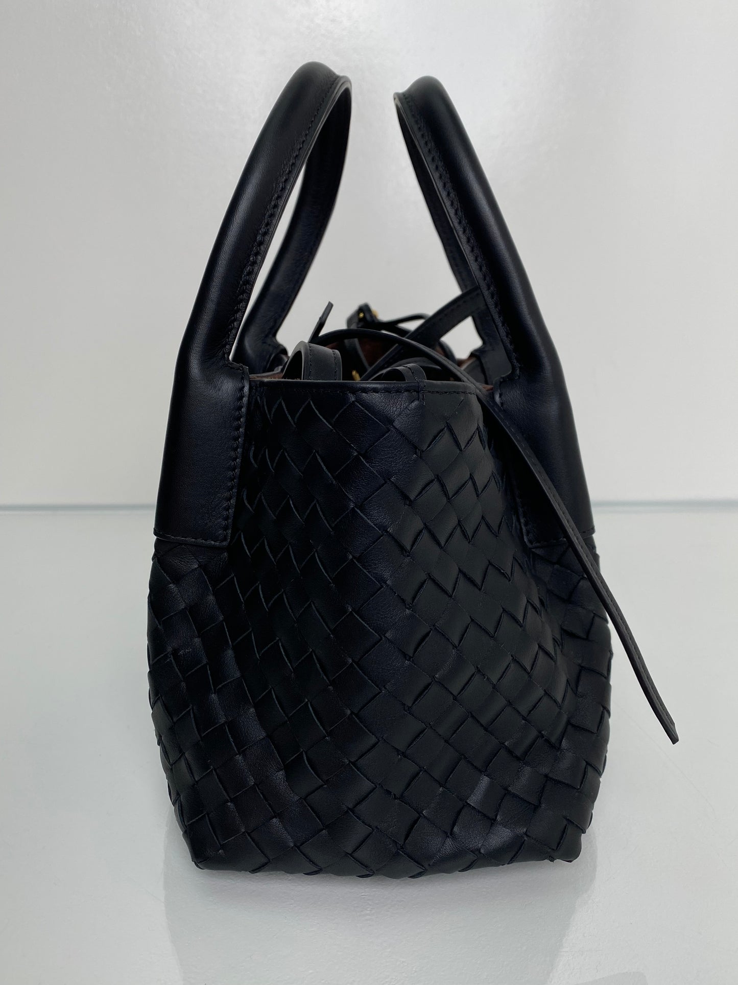 Bottega Veneta Black Small Pinacoteca Bag GHW