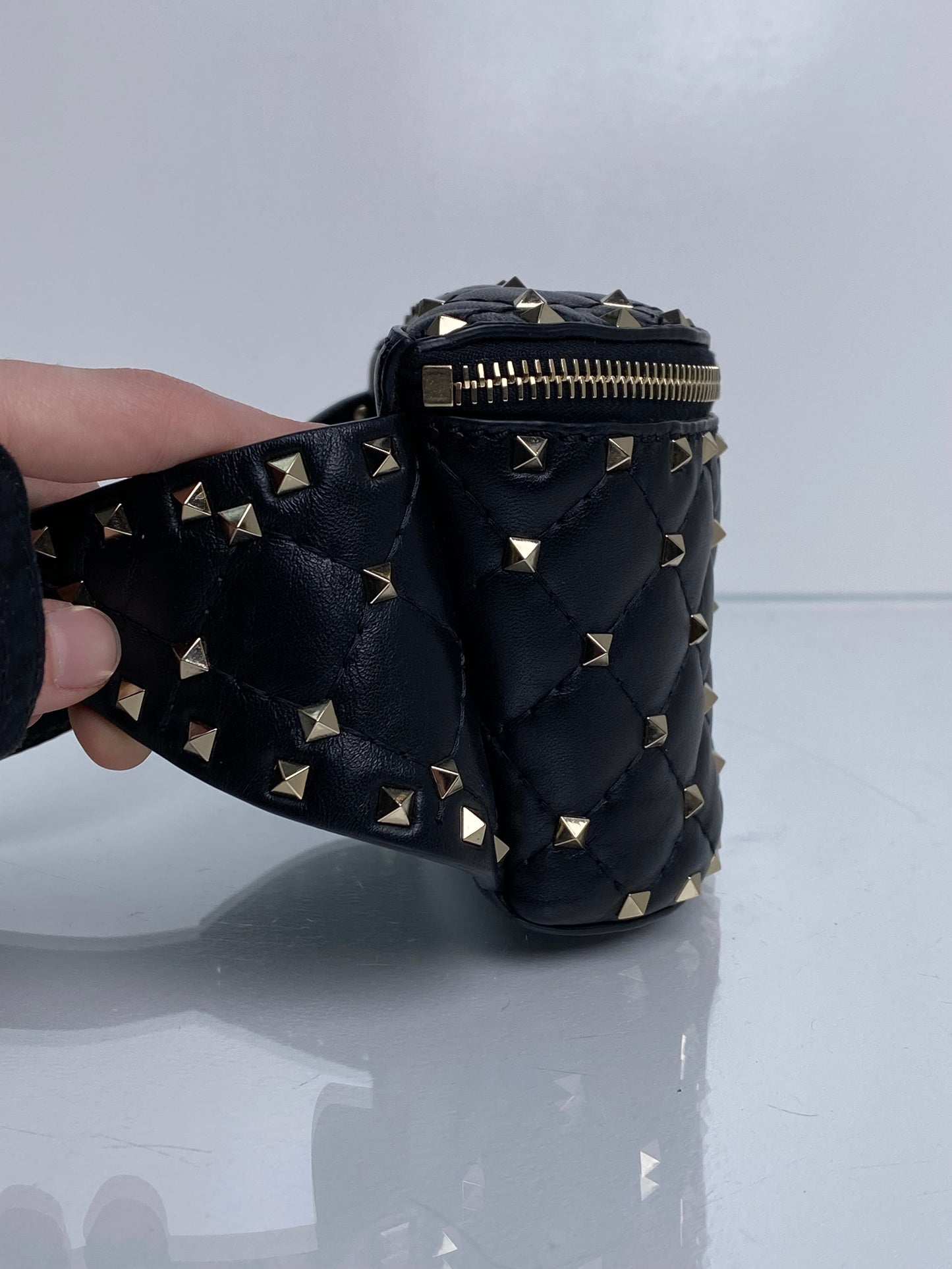 Valentino Black Studded Bum Bag