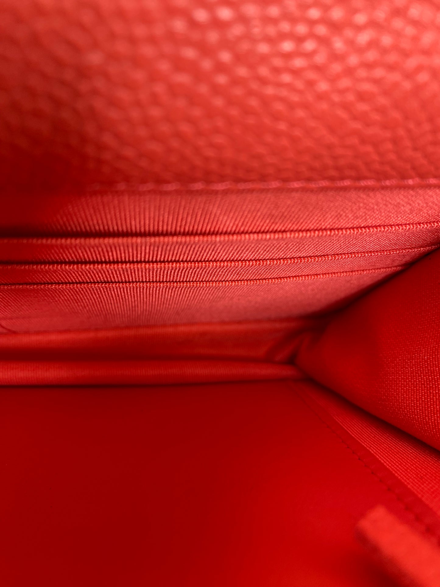 Chanel Pink & Orange Chevron Caviar WOC, SHW