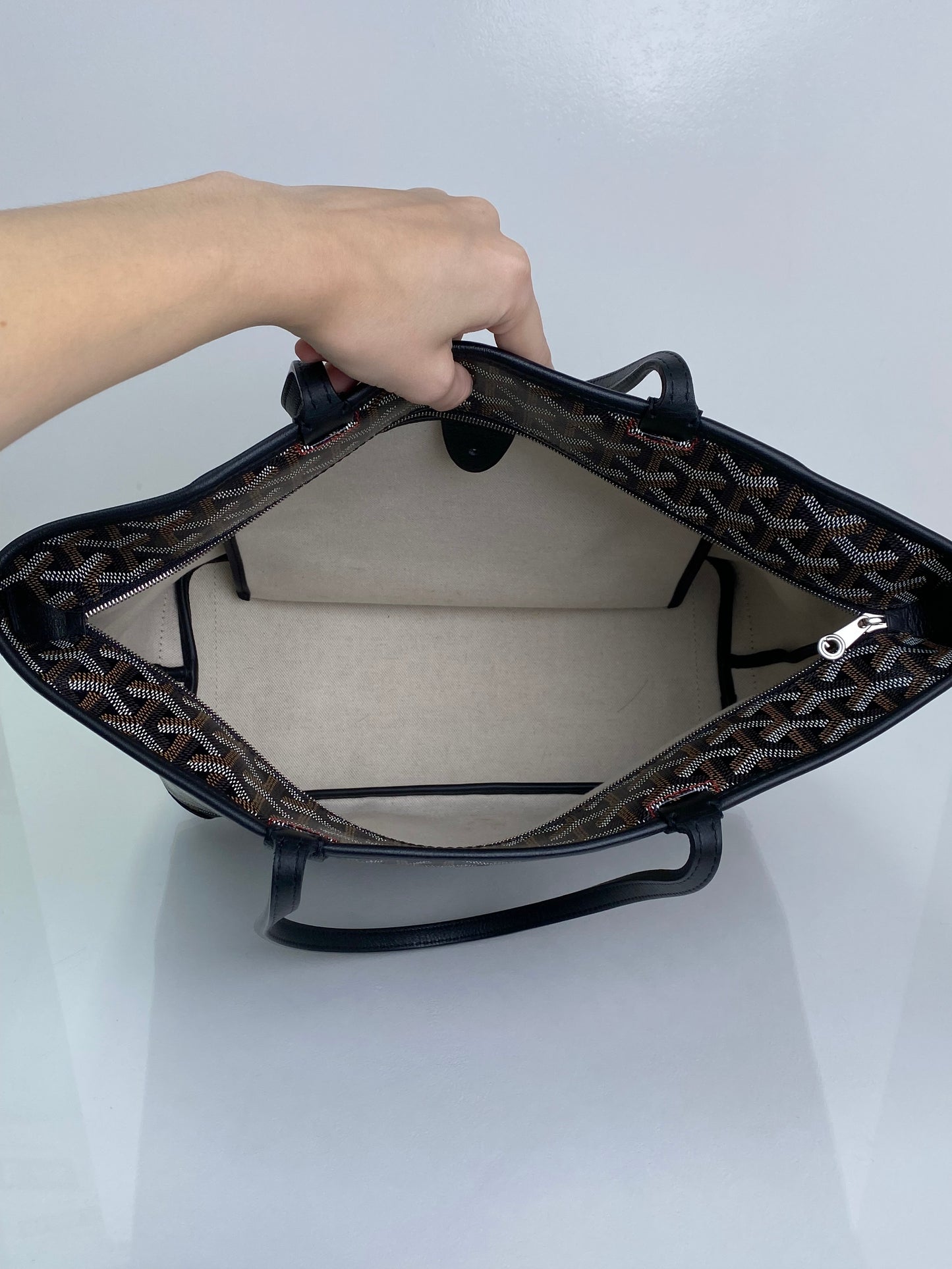Goyard Black Artois PM Bag SHW