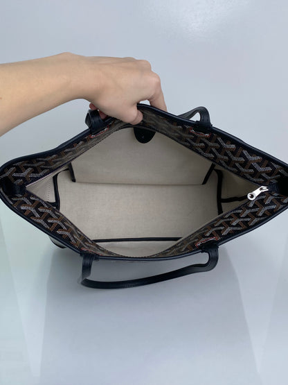 Goyard Black Artois PM Bag SHW