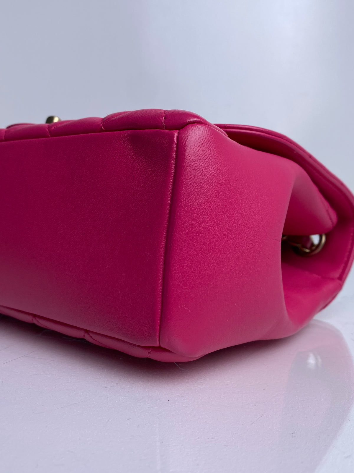 Chanel Pink Lambskin Quilted Mademoiselle Chic Medium Flap Bag GHW #21