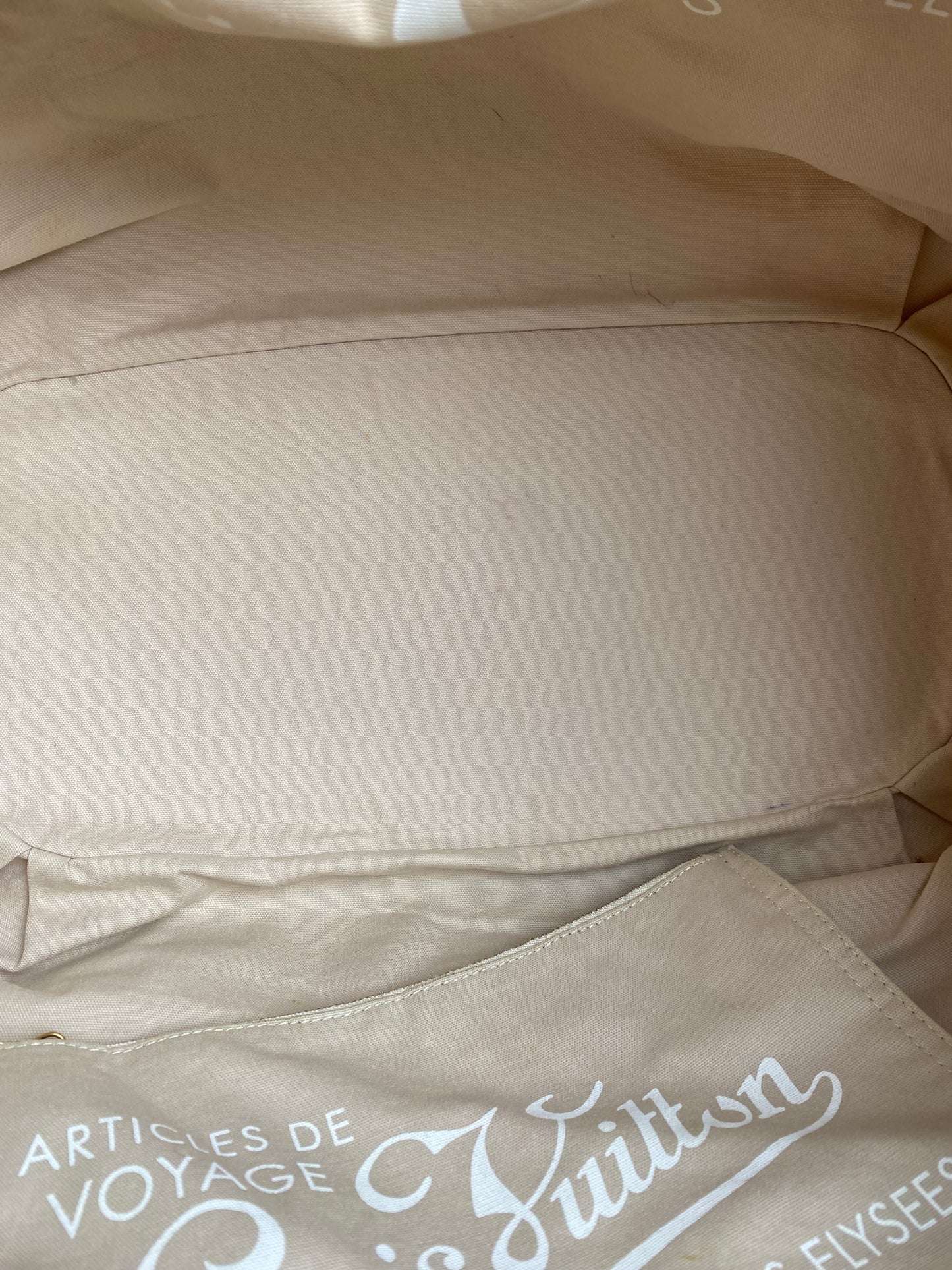 Louis Vuitton Tan & Cream Cabas Ipanema Monogram GM Tote Bag