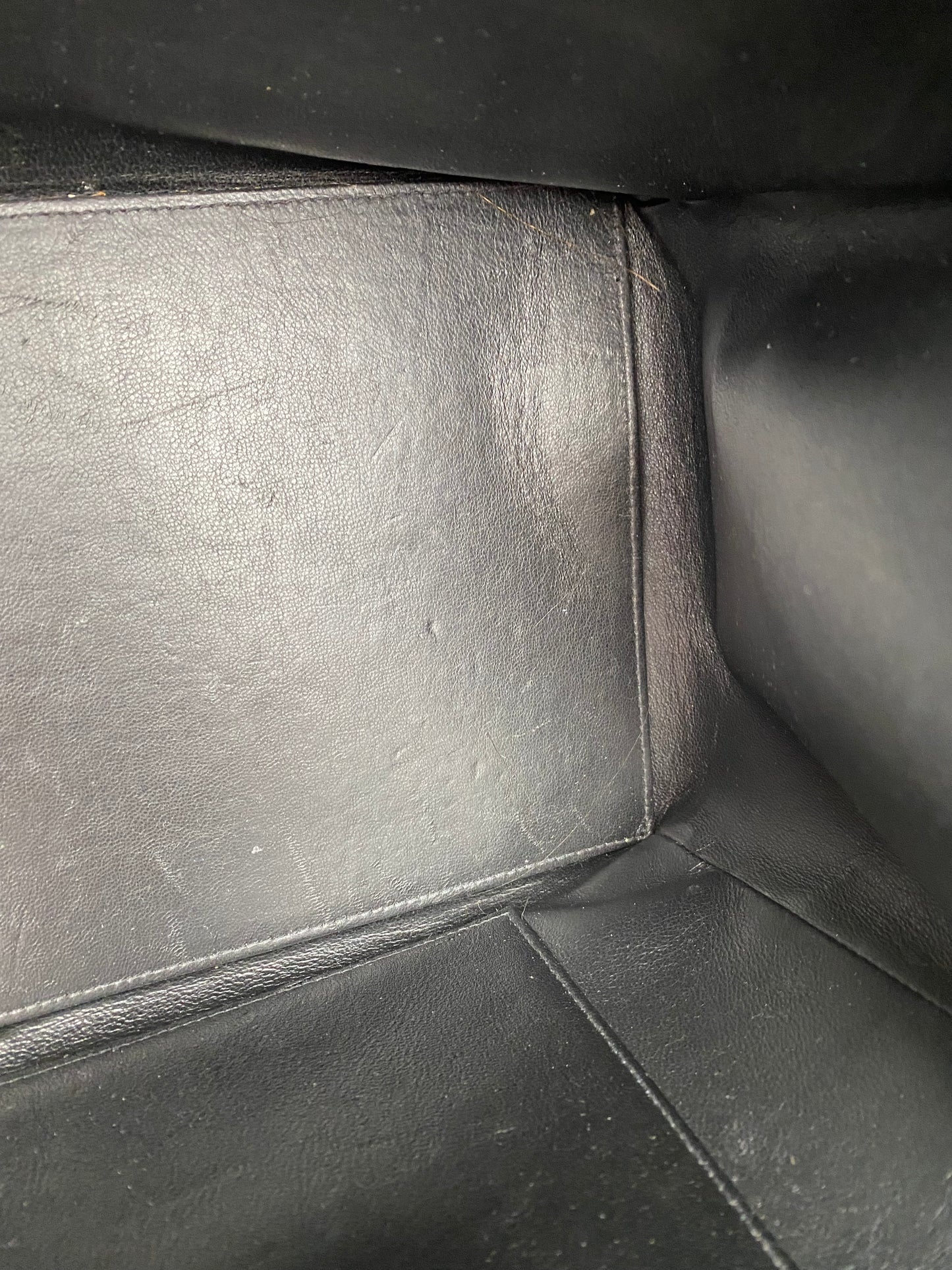 Chanel Vintage Black Patent Quilted Tote Bag GHW