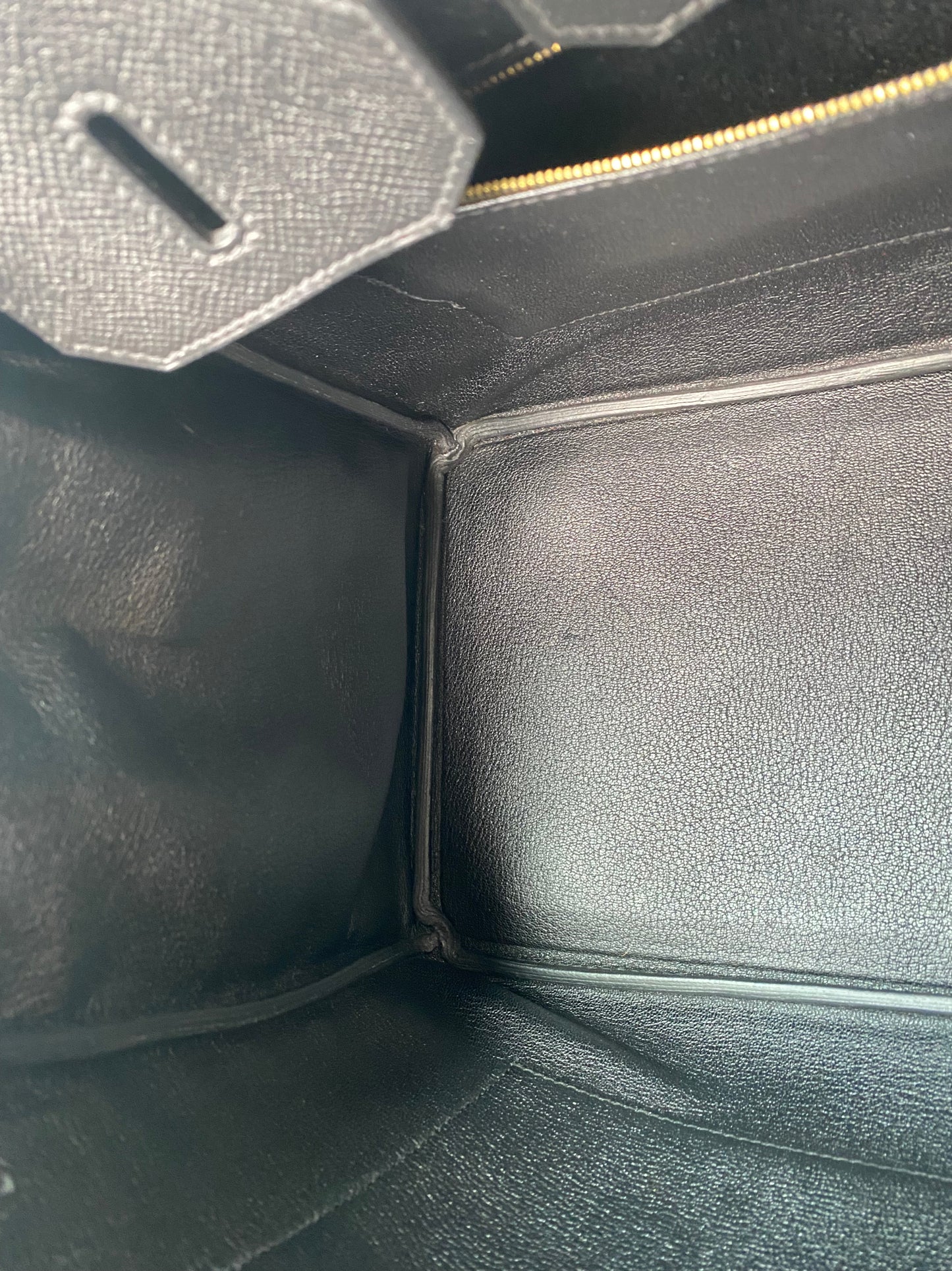 Hermes Birkin 35 Black Epsom GHW #X