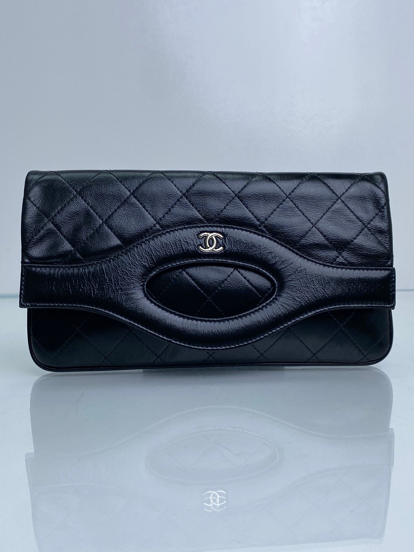 Chanel 31 Black Calfskin Clutch SHW
