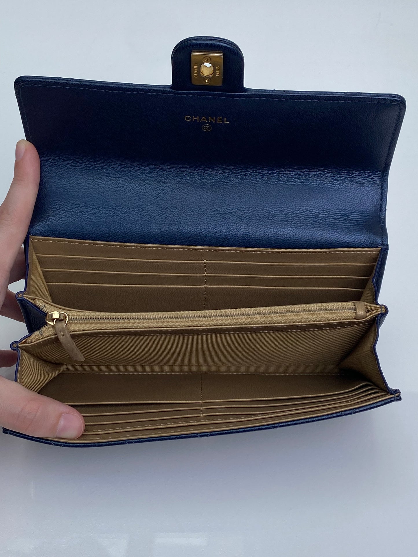 Chanel Vintage Black Lambskin Chic Pearl Clutch GHW