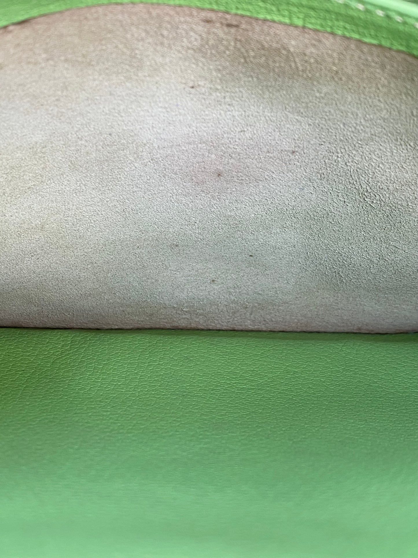 Hermes Birkin 35 Vert Cru Clemence GHW #G
