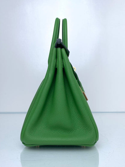 Hermes Birkin 25 Vert Yucca Togo GHW #B